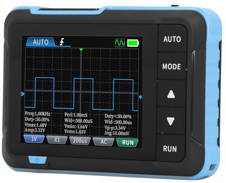 Mini Oscilloscope Portable, Oscilloscope Portable pour Tablette, 2,8 Pouces TFT, Bande Passante de 1 M, Taux D'échantillonnage de 5,0 MS/s, Kit D'Oscilloscope Numérique,