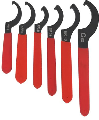 OVAQUIXI Juego de Llaves Universales, 6 Piezas, Llave Ajustable de Acero Al Carbono para Amortiguadores