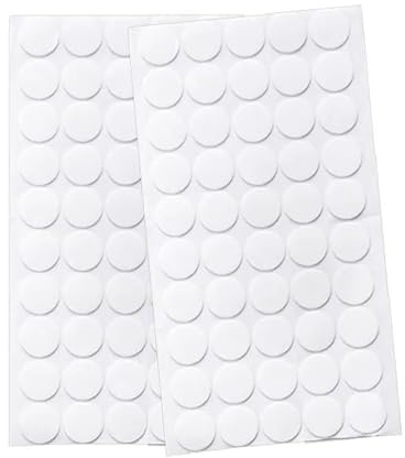 300 Stück Doppelseitige Klebepunkte Transparente Runde Aufkleber Keine Spuren Wasserdichte Punktaufkleber 20 mm Durchmesser, Wasserdicht und Rückstandsfrei, Ideal für DIY-Projekte, Büro und Festivalde