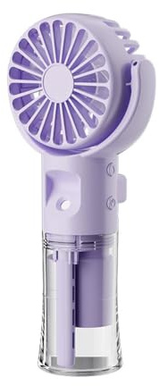 Ventilador de mano de niebla, ventilador de mano de 4 velocidades, de escritorio, recargable, con agua