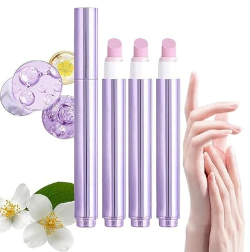 Penna per la cura delle unghie 3 in 1 aggiornata al 2025, penna per cuticole con punta in ceramica per unghie secche e danneggiate, idrata e illumina le (3pcs)