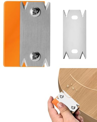 FUGLUS Araseur de Chant,araseur lino，Plaqueuse de Chant,Coupe Parquet,Plaqueuse Chants Manuelle,Coupe Bordure Bois,Coupe Bordure Placage pour Couteau à Banderoler Bois Pvc Abs