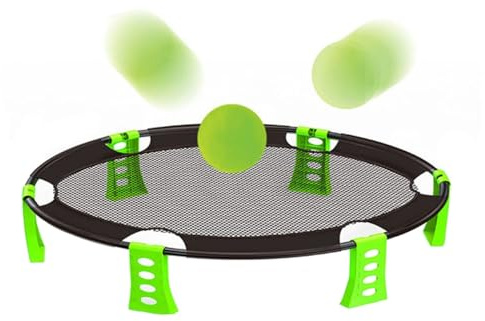 Spike Ball Game Set, Outdoor Games Set Inkluderar Att Spela Netto Med 6 Bollar, Dragkastväska, Bollpump För Park, Trädgård, Strand Upptäck Den Nya Sporttrenden Nu