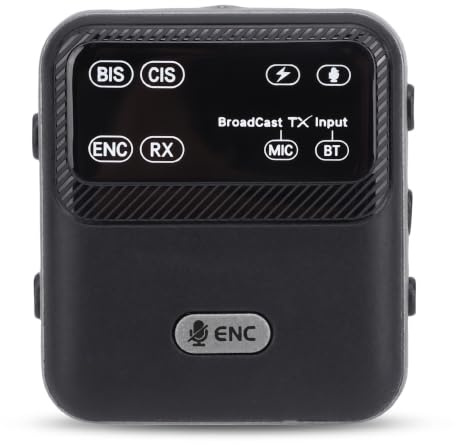 Bewinner 2 en 1 Bluetooth 6.0 Receptor y Transmisor, Adaptador Inalámbrico de 3.5 Mm con ENC LC3 AAC SBC, Modo de Transmisión de 20H para Recorridos, Clases, Reuniones, Audio en el Hogar