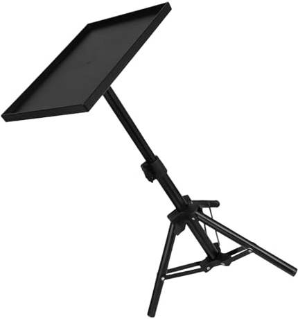 GLEAVI Soporte para Proyector Ajustable Trípode de 49 CM Bandeja Antideslizante para Mesa o Suelo Soporte Portátil de ABS y Hierro para Uso Sala Dormitorio