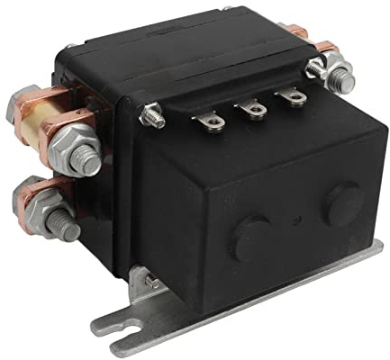 Garosa Relé de Cabrestante 12 V Bobina de Latón Contactor de Cabrestante 600 A Impermeable Arranque Rápido Bajo Consumo para ATV Vehículo Todoterreno Moto de Nieve Carro de Cortacésped