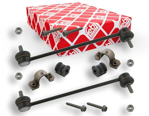 febi bilstein 37077 Stabilisatorlagersatz mit Verbindungsstangen, 1 Stück | Kompatibel mit: AUDI A2, SEAT CORDOBA, IBIZA III, IBIZA IV, IBIZA IV SC, IBIZA IV ST, Mii, SKODA CITIGO, FABIA I
