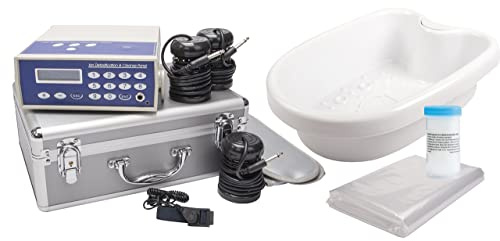 Ionen Fußbad Detox-Komplettset im Alu-Koffer – Ion Cleanser Classic mit Infrarot-Hüftgurt, 3 Ion-Arrays, 100 Schonern & digitalem Steuergerät | Hydro-galvanisch & sofort einsatzbereit | CHI-ENTERPRISE