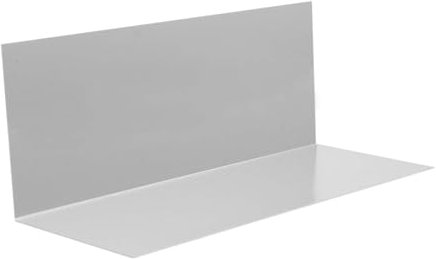 INEFA Tetto ad angolo in lamiera senza piega ad acqua in alluminio Lamiera di alluminio per il drenaggio del tetto, protezione dei bordi alta, Made in Germany 200 cm Alluminio Natura