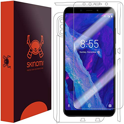 Skinomi TechSkin - Protector de pantalla compatible con Xiaomi Mi A2 4G - Caras delantera y trasera