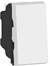 Legrand 078710L Mosaic Interrupteur ou va-et-Vient, 10AX, 250V, 1 Module, Blanc Antimicrobien