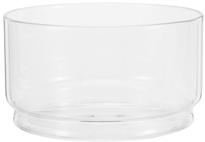 Cabilock Klare Glasschale Ohne Deckel Hitzebeständige Salatschüssel Für Obst Gemüse Frühstück Desserts Und Snacks Runde Dessertschale Für Alltag Partys Und Servieren