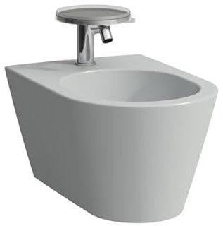 Laufen Kartell Wand-Bidet, 1 Hahnloch, 370x545x430, Farbe: Grau matt - H8303317593021