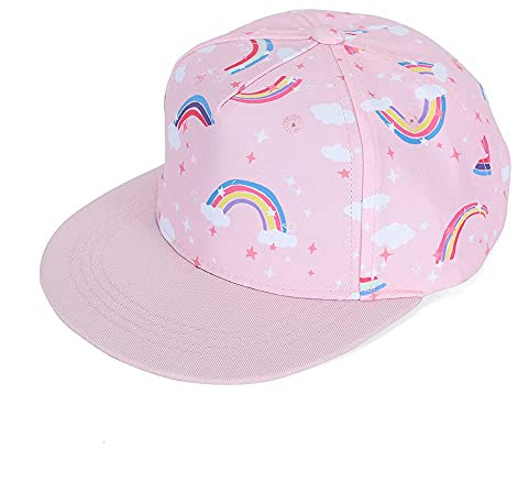 MASOCIO Gorra Niña Beisbol Gorras Visera Verano Proteccion Solar Deporte Animales Edad 4 5 6 7 Años Rosa (Tamaño Fabricante: 54CM)