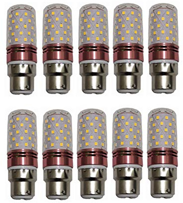 LED Corn Light Bulb B22 LED Illuminant 24v 10W Warm White/Cool White, 60SMD 2835 AC/DC 24-60V [Energy Class A ++] 10-Pack (Color : Warm Wite)