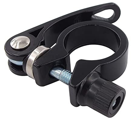 Sanmum 1 Pc Bike Seat Post Clamp, 25.4mm Aluminum Alloy Seat Tube Clip | Fits 22.2mm Seat Post Tube Bicycle Quick Release Seatpost Collar Fits for 22.2mm Bike Tube