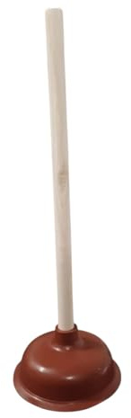 t&b enterprise Heavy Duty Toilet Plunger (6 Inch Cup & 17 Inch Handle) Powerful Toilet Un-blocker Strong Suction Pump Best for Kitchen Sink Bathroom Shower Draining