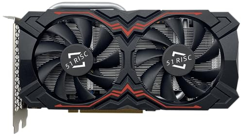 51RISC GeForce GTX 1660 Super Scheda Grafica, 6GB GDDR6 Gaming PC GPU 192bit Scheda Video PCIe 3.0 x16 DP HDMI DVI Display 1660S Schede di Gioco