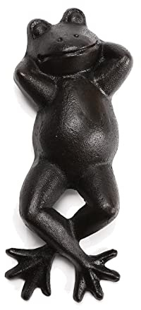 STCREE Statue décorative grenouille en fonte - Modèle animal confortable - Utilisée dans le jardin, l'architecture de paysage, le bonsaï, le bureau, la chambre à coucher - TQGJST308