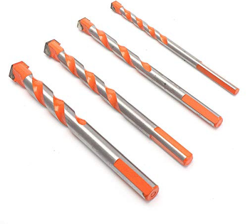 Broca helicoidal triangular de 6mm, broca for hormigón, vidrio, cerámica, azulejo, mármol (Size : 6MM)