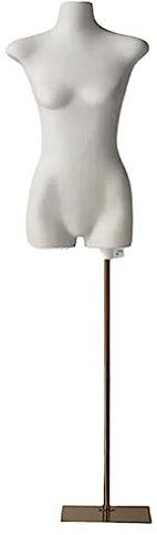 ASumPio Schaufensterpuppenkörper, Halbkörper, Schaufensterpuppe Ohne Kopf Und Ohne Arme, Höhenverstellbar, Kleidungsmodelle Für Schaufensterpuppen,