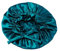 MYAYD 100% Mulberry Silk Bonnet for Women Hair Care, Double-Layer Silk Shower Cap, Sleep Shower Caps Night Sleep Hat for All Hair Lengths Women Curly Natural Hair Head Cover (Blue)