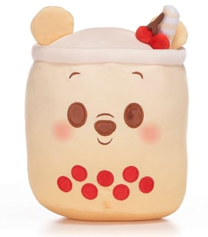 Disney Plüsch Winnie Puuh Munchlings 17,8 cm WTP Bubble Tea Cherry Boba Plüschtier