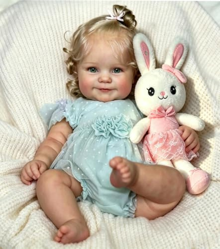 Zero Pam Muñecas Bébé Reborñ 45CM Bebe Reborn Cuerpo Complet Vinylo, Bébé Reborñ Realista (Kawaii)