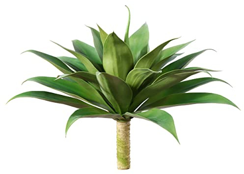 Werwing Artificial Plants Fake Agave Succulent Plant 28 Inch Big Size Faux Succulents Stems for Indoor Outdoor Realistic & Natural Home Decor Plants for Office Housewarming