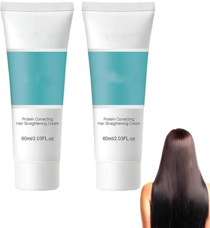Glättungscreme, natürliches Kraftpaket für geschmeidiges und gestyltes Haar, Seidenglanz-Protein-Haarbehandlung für Frauen