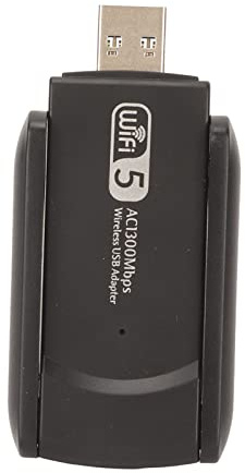 ANGGREK Adaptateur WiFi USB, Matériau ABS, Carte Réseau sans Fil Double Bande 1200 Mbps pour Utilisateurs d'ordinateurs de Bureau et d'ordinateurs Portables