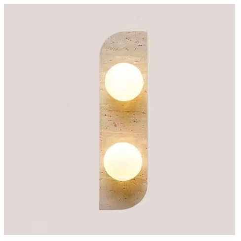 CMBSSTFC Retro Lampada da Parete in Pietra Gialla della caverna Stile Giapponese personalità Camera da Letto Corridoio Sfondo Luci Decorative da Parete,