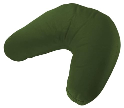 Harilla Meditation Cushion Floor Pillow V Shape Comfortable Gifts Sturdy Accessory Pad for Buddhist Deeper & Longer Meditation, Green
