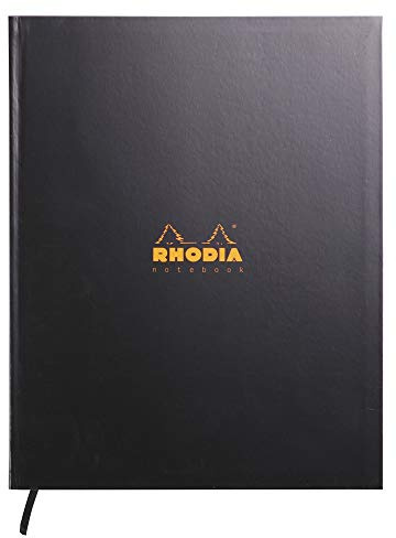 Rhodia 190401C Notizbuch Rhodiactive Softcover A4 80 Blatt kariert Schwarz