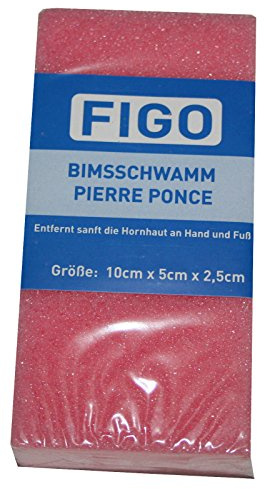 Bimsschwamm Bimsstein FIGO 100 x 50 x 25 mm rosa (0001)