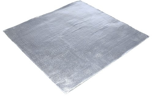 Hitzeschutz selbstklebend für Motorrad Modellbau Ofen Auto Haushalt Hitzedämmung bis 500°C, 50 x 50 cm