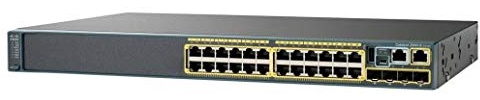 Commutateur réseau Cisco Catalyst 2960X-24PD-L, 24 Ports Gigabit Ethernet, consommation PoE 370 W, 2 Ports de Liaison Montante 10G SFP+, Garantie à Vie limitée améliorée (WS-C2960X-24PD-L)