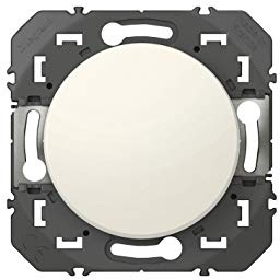 Interrupteur ou va-et-vient avec voyant lumineux DOOXIE 10AX 250V~ finition blanc