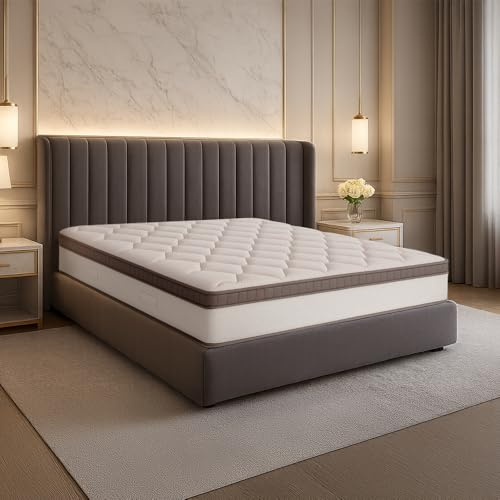 Farmarelax - Materasso Matrimoniale 160x190, Molle Insacchettate e Memory, Altezza 26 cm, Fascia 5D traspirante, Ortopedico e Anallergico, Spring Rest Memo