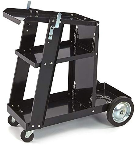 JOMAFA - CARRO PARA MAQUINA DE SOLDAR TIG .PLASMA, MIG CON SOPORTE PARA BOMBONA DE GAS PARA SOLDADURA 45KG CARGA