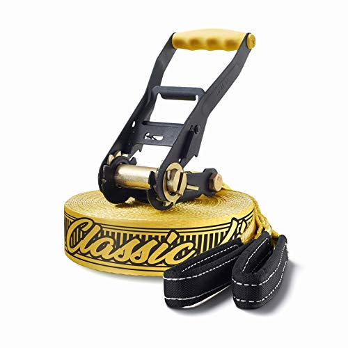 Gibbon Slacklines Slackline Set Gibbon Slacklines Classic, Gelb,15 Meter Komplettset