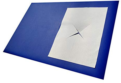 Saxmat.de XXL-Nasenschlitztücher/Gesichtsauflagen: 1.200 Stück 40 x 30 cm aus Premium-Airlaid-Zellstoff in zehn Folienbeuteln zu je 120 Stück für Massageliegen.
