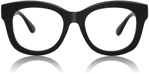 JiSoo Lesebrille Damen/Herren Designer Oversized Lesebrille Dicke Große Runde Damen Lesebrille