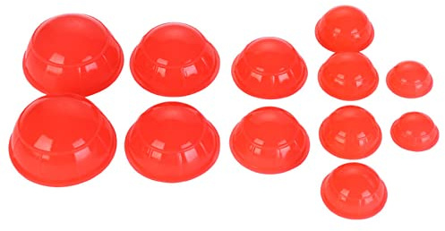 Qixivcom 12-teiliges Schröpfset Vakuum-Schröpftherapie-Set, stärkere Saugkraft für myofasziale Massage, Muskeln, Nerven, Gelenkschmerzlinderung, Gesichtsmassage, Schmerzlinderung, Muskelentspannung,