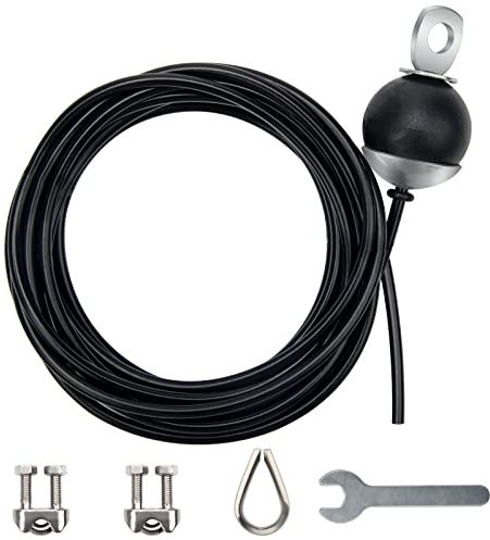 Windspeed 5 Meter Home Gym Replacement Cables, Adjustable Fitness Pulley Cable Replacement for Machine Accessories, Thick 5mm Heavy Duty Pulley Rope for Home Gym 196Inch