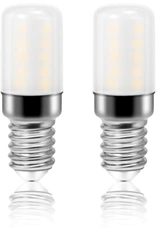 Karyoosi Bombilla LED E14 3.5W, Equivalente a 30W, Bombilla LED E14 No Regulable, Blanco Frío 6000K, 300LM, AC220-240V, Sin Parpadeo, Refrigerador Bombilla, Pack de 2 Unidades