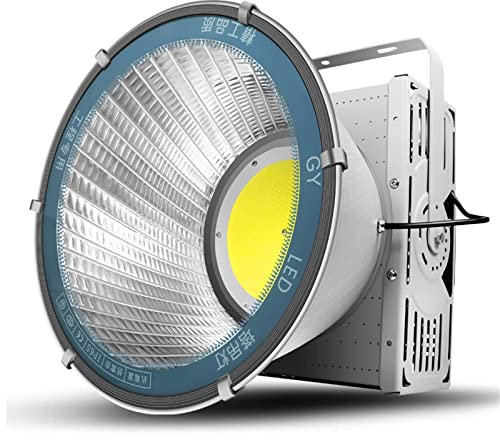TONZN Lampe de Travail LED 400 W, éclairage de sécurité extérieur Haute Puissance, projecteur LED intérieur Blanc Chaud, éclairage de Chantier, Lampe à réflecteur Diamant (Taille (A 400 W)