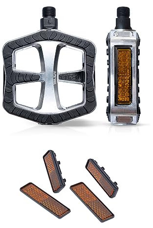 POINT Fahrradpedale Komfort XL mit 4 zusätzlichen Reflektoren