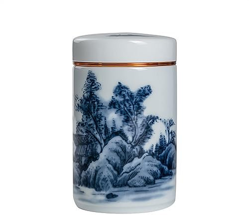 NZPOST Boîte de Stockage des Aliments, Pot scellé, Bouteille en céramique, Pot de Stockage, thé Frais, Grains de café, boîte de Rangement Vintage Chinoise pour la Maison