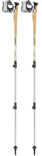 Leki Cross Trail Lite TA stavar, vit-guldbrun-svart, 100–135 cm